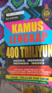 Image of Kamus Lengkap 400 triliyun inggris-indonesia
indonesia-inggris