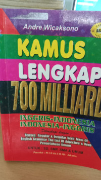 Image of Kamus lengkap 700 milliard inggris-indonesia
