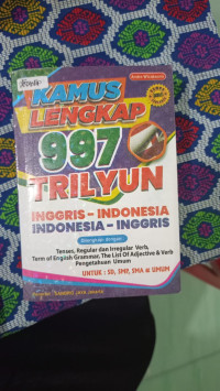 Image of Kamus Lengkap 997 Trilyun Ingris-Indonesia
Indonesia-Inggris