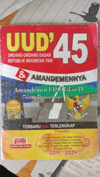 Image of UUD 45 & AMANDEMENNY : AMANDEMEN 1,11,111 DAN IV