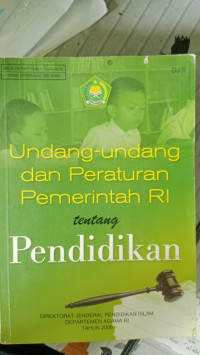 Image of UNDANG-UNDANG DAN PERATURAN PEMERINTAH RI TENTANG PENDIDIKAN