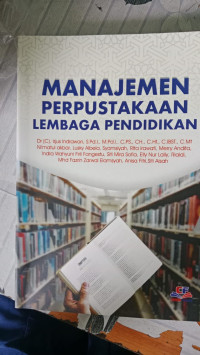 Image of MANAJEMEN PERPUSTAKAAN LEMBAGA PENDIDIKAN