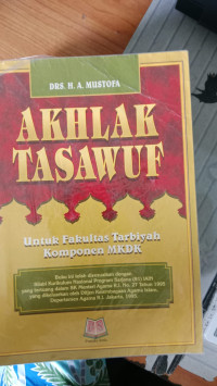 Image of AKHLAK TASAWUF UNTUK FAKULTAS TARBIYAH KOMPONEN MKDK