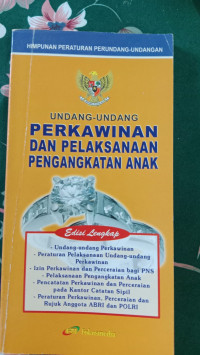 Image of UNDANG-UNDANG PERKAWINAN DAN PELAKSANAAN PENGANGKATAN ANAK
