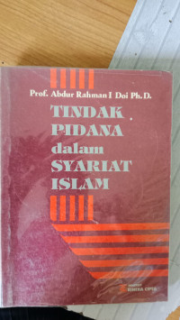 Image of TINDAK PIDANA DALAM SYARIAT ISLAM