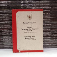 Image of Undang-Undang Dasar Pedoman penghayatan dan pengalman pancasila